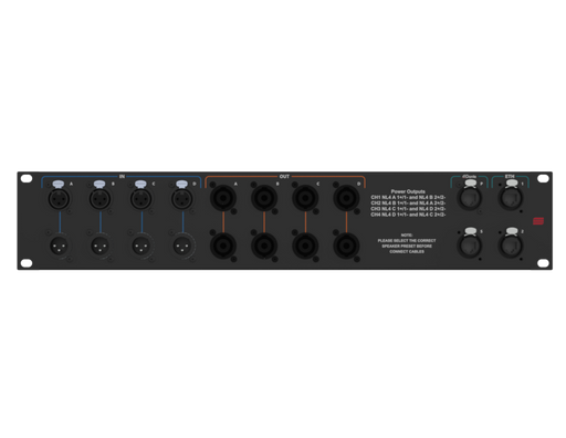 SANTOSOM Connection System Audio 2U (IN A-D, OUT A-D, DANTE, ETH)