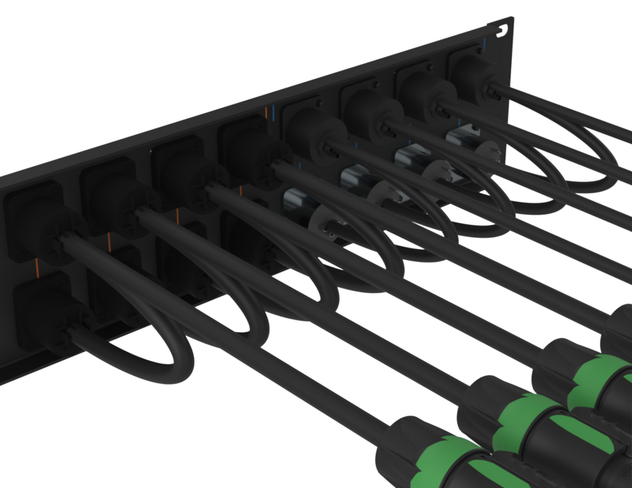 SANTOSOM Connection System Audio 2U (IN A-D, OUT A-D, DANTE, ETH)