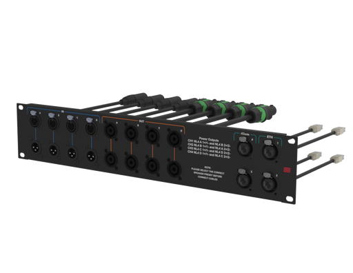SANTOSOM Connection System Audio 2U (IN A-D, OUT A-D, DANTE, ETH)