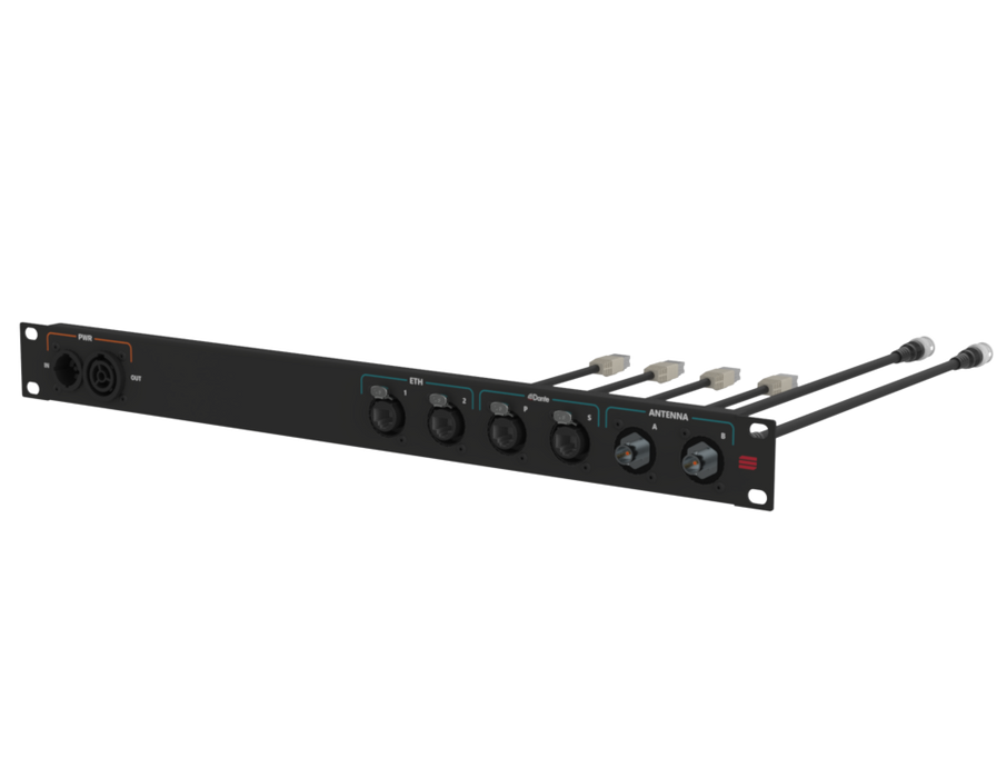 SANTOSOM Connection System Aud.Wireless 1U True1, 4xRJ45, 2xBNC)