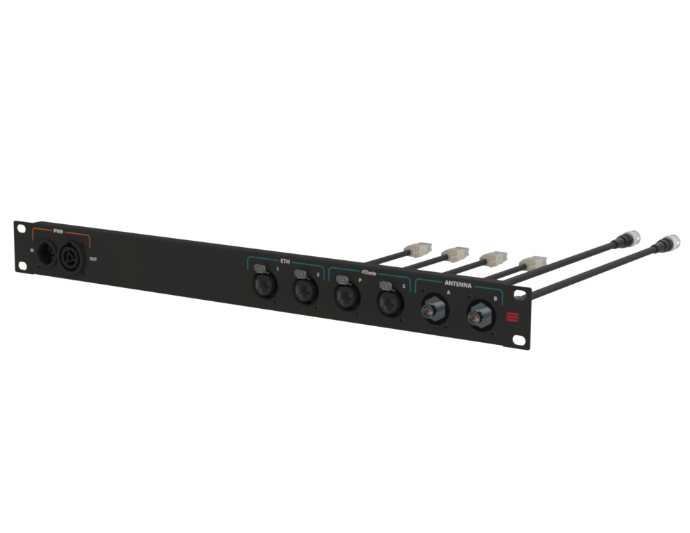SANTOSOM Connection System Aud.Wireless 1U True1, 4xRJ45, 2xBNC)