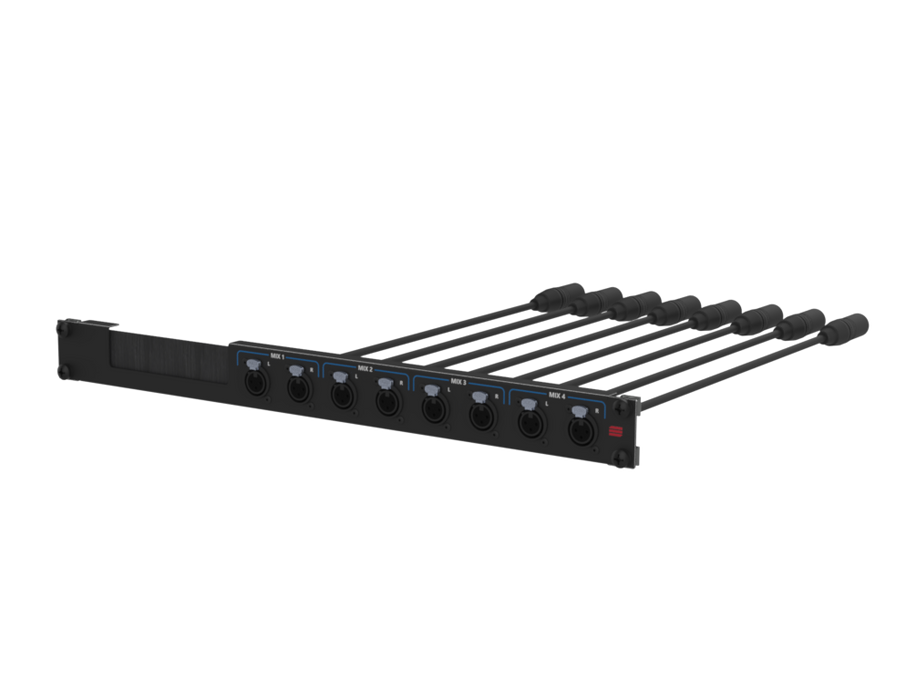 SANTOSOM Connection System Aud.Wireless 1U, w/ brush (MIX 1-4)