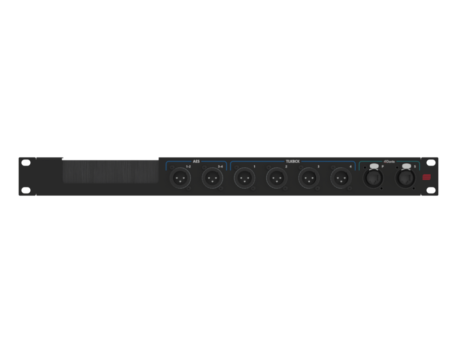SANTOSOM Connection System Aud.Wireless 1U, w/ brush (AES,TLK, DANTE)