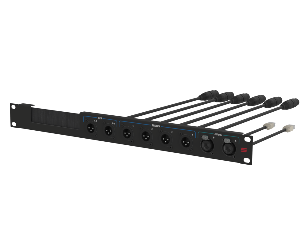 SANTOSOM Connection System Aud.Wireless 1U, w/ brush (AES,TLK, DANTE)