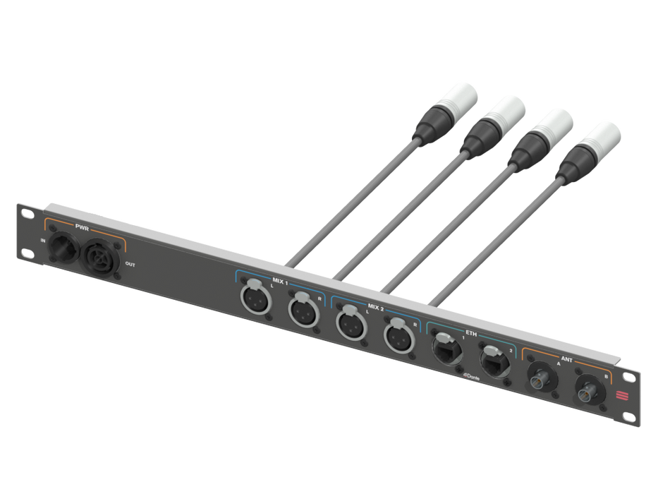 SANTOSOM Connection System Audio Wireless 1U (True1, Mix, RJ45, BNC)
