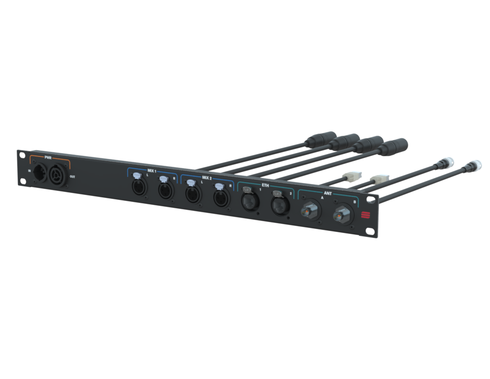 SANTOSOM Connection System Audio Wireless 1U (True1, Mix, RJ45, BNC)