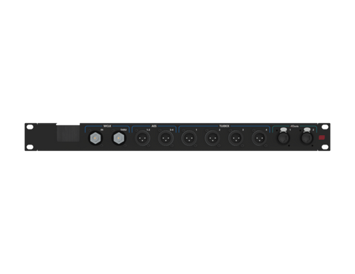 SANTOSOM Connection System Aud.Wireless 1U, w/ brush AES, TLKBCK 1-4