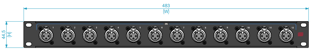 SANTOSOM   Connection System Audio Wireless 1U (D-Size,IN (1~12))