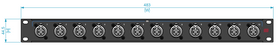 SANTOSOM Connection System Audio Wireless 1U (D-Size,IN (1~12))