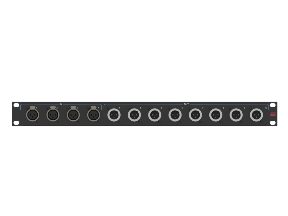 SANTOSOM Connection System 1U (D-Size, IN 4- OUT 8)