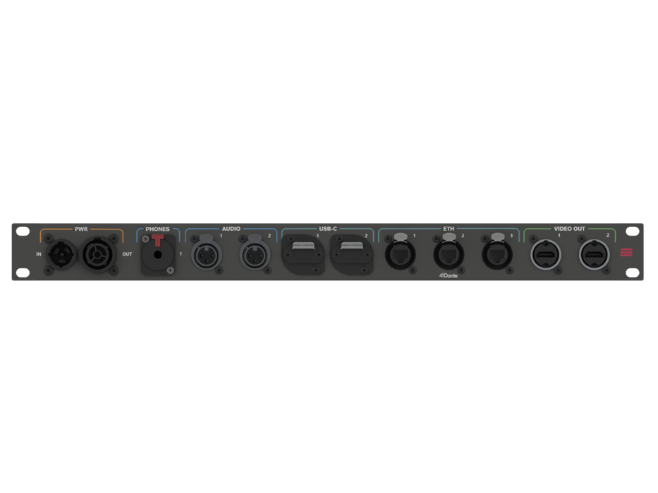 SANTOSOM Connect. System Aud.Wireless 1U(True1,NP3X,XLR,USBC,ETH,BNC)