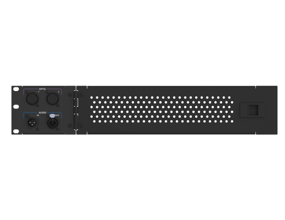 SANTOSOM HARDWARE 2U Connection System with door, (Optic 1-2, Audio In-Out)