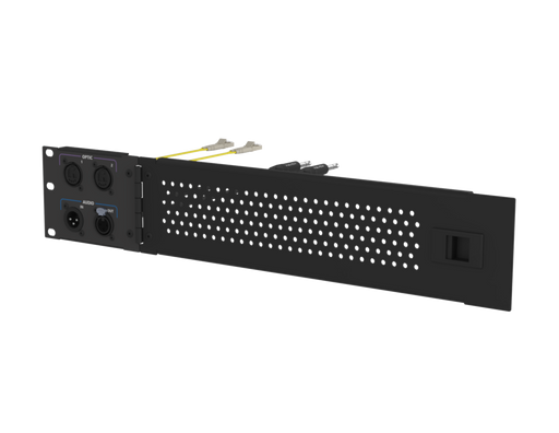 SANTOSOM HARDWARE 2U Connection System with door, (Optic 1-2, Audio In-Out)