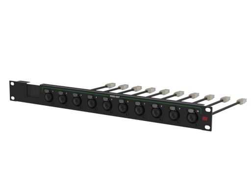SANTOSOM HARDWARE Connection System video 1U, w/ brush (OUT 1-10)