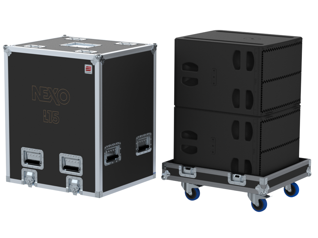 Santosom Cabinet Flight case PRO, 2x Nexo L15