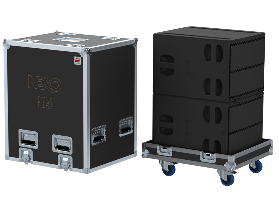 Santosom Cabinet Flight case PRO, 2x Nexo L15