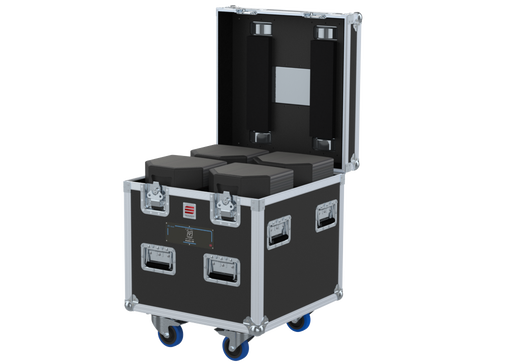 Santosom Cabinet Flight case PRO, 4x Martin Audio Blackline X8