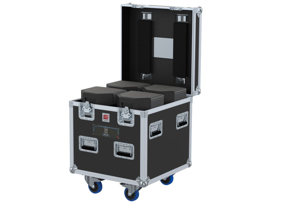 Santosom Cabinet Flight case PRO, 4x Martin Audio Blackline X8