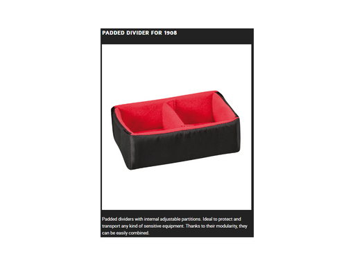 PLASTIC CASES ACCESSORY Padded DIVIDER For 1908