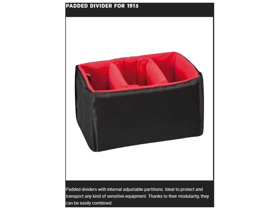 PLASTIC CASES ACCESSORY Padded DIVIDER For 1913