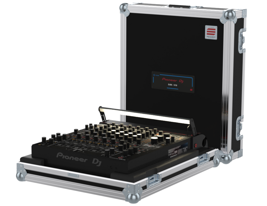 SANTOSOM Hand Case PRO, Pioneer DJM-V10 w/doghouse & illuminator