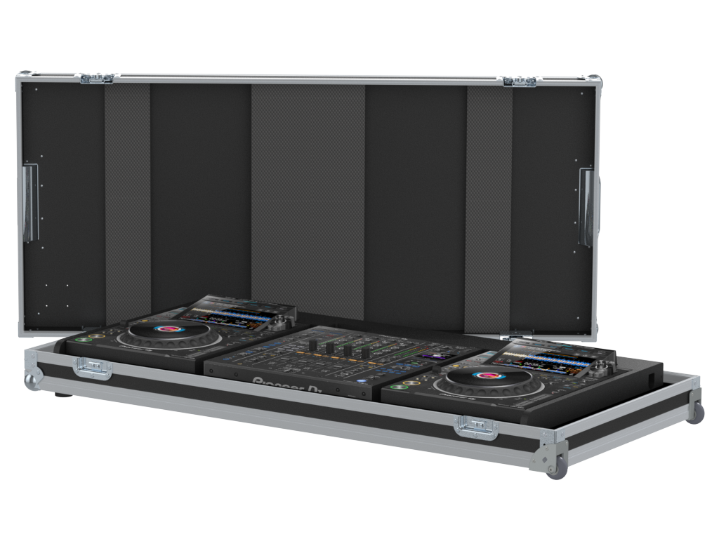 Santosom DJ Flight case, Regie 2x Pioneer CDJ3000 + 1x Pioneer DJM-A9
