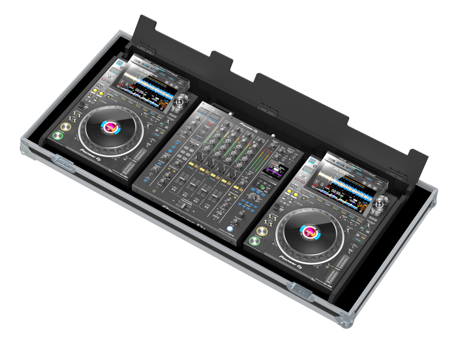 Santosom DJ Flight case, Regie 2x Pioneer CDJ3000 + 1x Pioneer DJM-A9