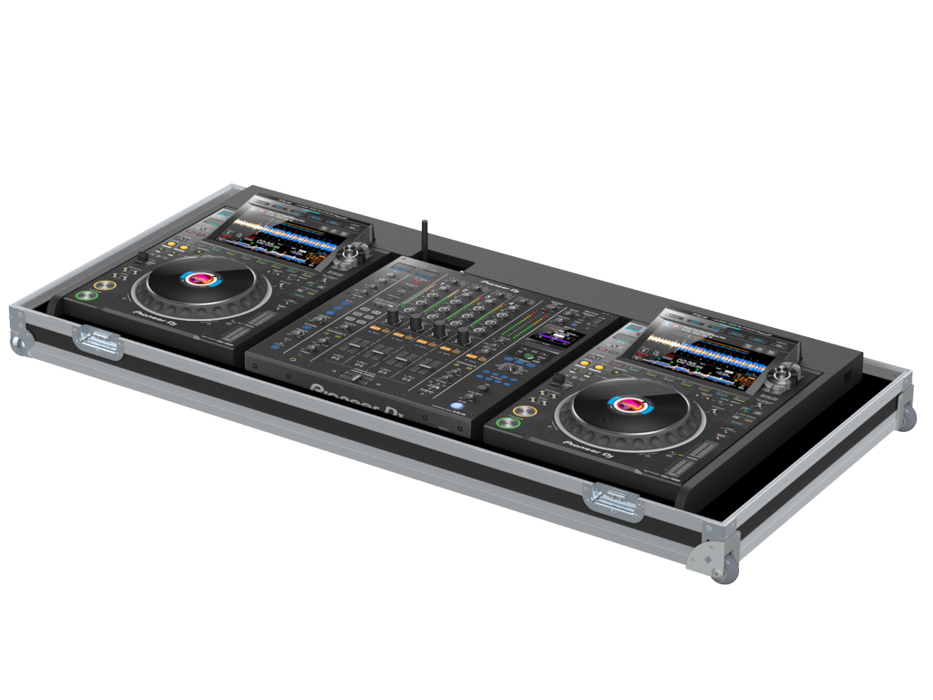Santosom DJ Flight case, Regie 2x Pioneer CDJ3000 + 1x Pioneer DJM-A9