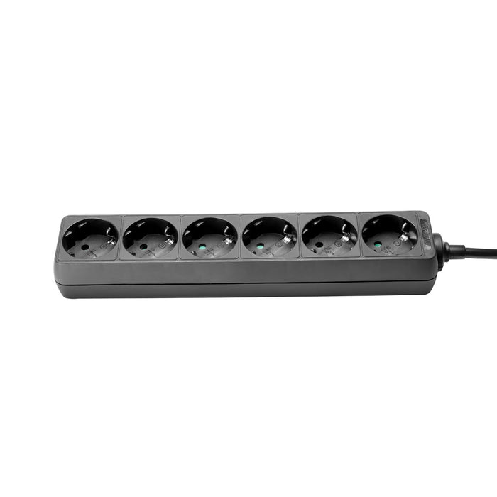 Adam Hall   Mains Power Strip 6 Sockets - Schuko