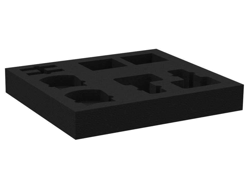 Santosom   22" Drawer Foam 2U, Beta 52, E904, KM184, E901