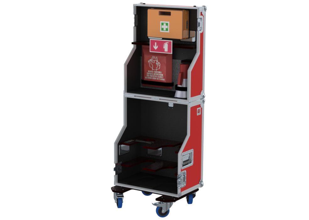 SANTOSOM  Flight case PRO, 911 - Emergência de Incêndios e 1º Socorros