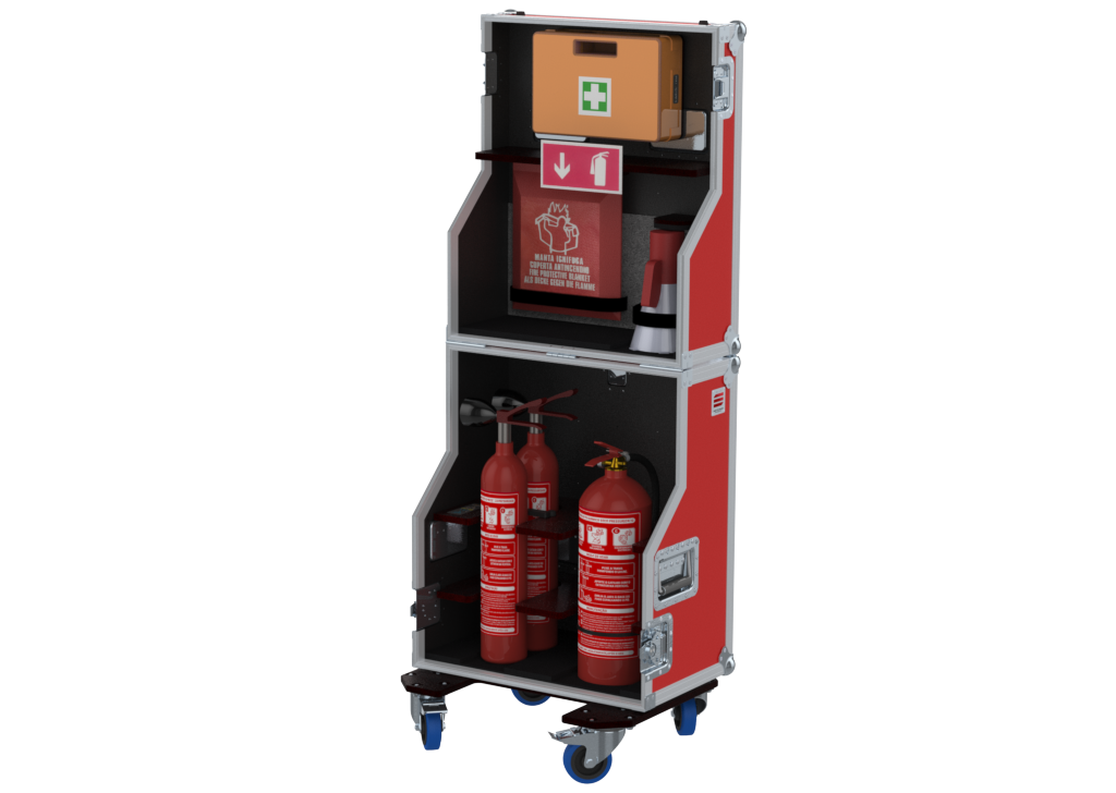 SANTOSOM  Flight case PRO, 911 - Emergência de Incêndios e 1º Socorros