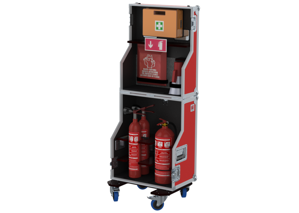 SANTOSOM  Flight case PRO, 911 - Emergência de Incêndios e 1º Socorros