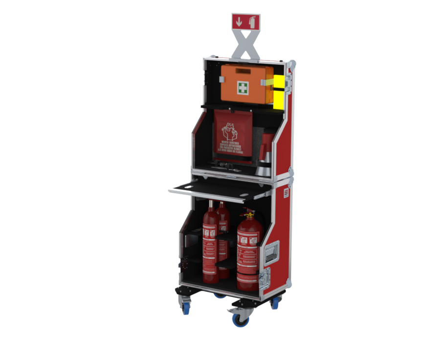 SANTOSOM  Flight case PRO, 911 - Emergência de Incêndios e 1º Socorros