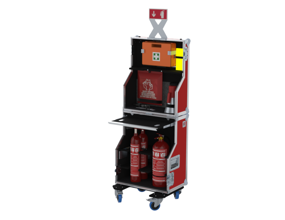 SANTOSOM  Flight case PRO, 911 - Emergência de Incêndios e 1º Socorros