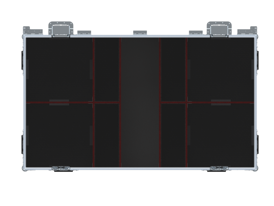 Santosom Flight case PRO, 4x Galaxis G-Flame + Power Upgrade + acess.