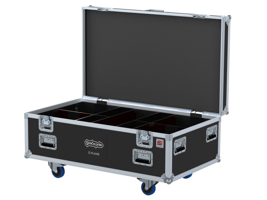 Santosom Flight case PRO, 4x Galaxis G-Flame + Power Upgrade + acess.