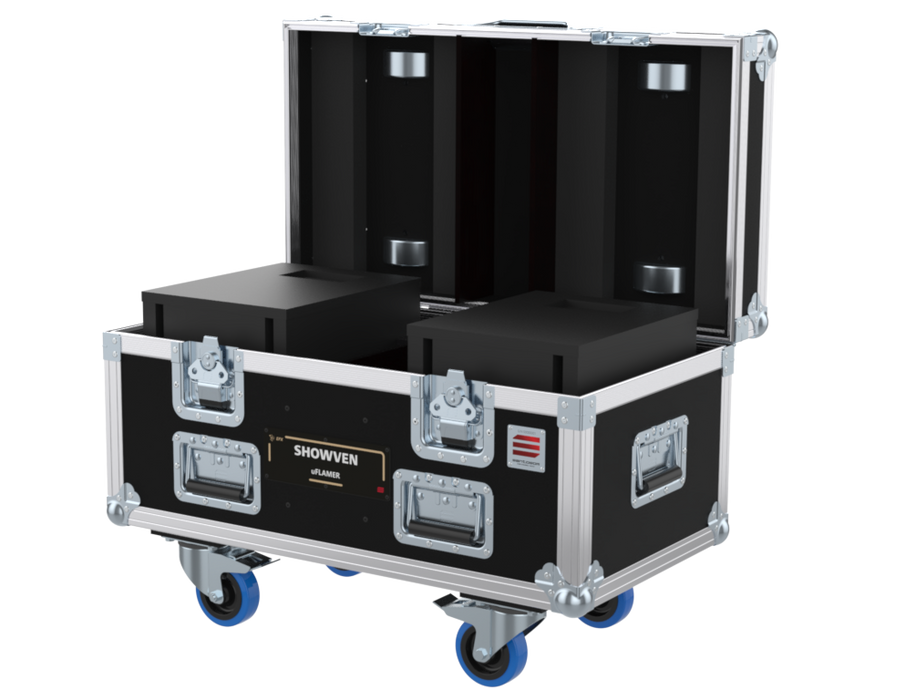 Santosom Projector Flight case PRO, 2x SHOWVEN uFLAMER