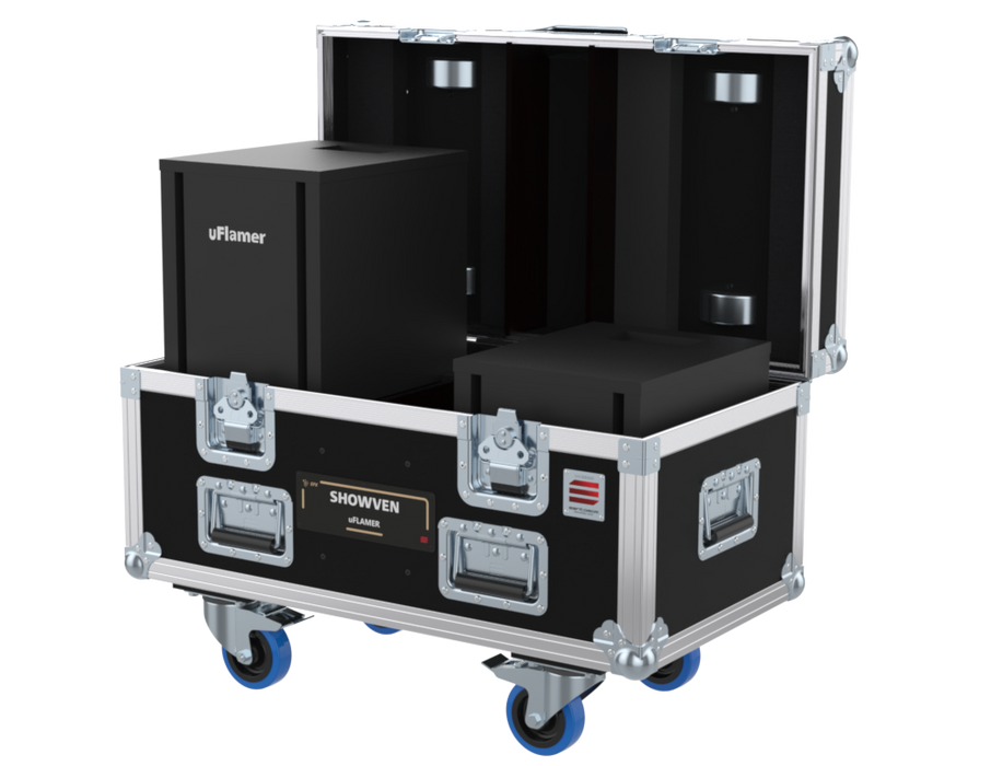 Santosom Projector Flight case PRO, 2x SHOWVEN uFLAMER