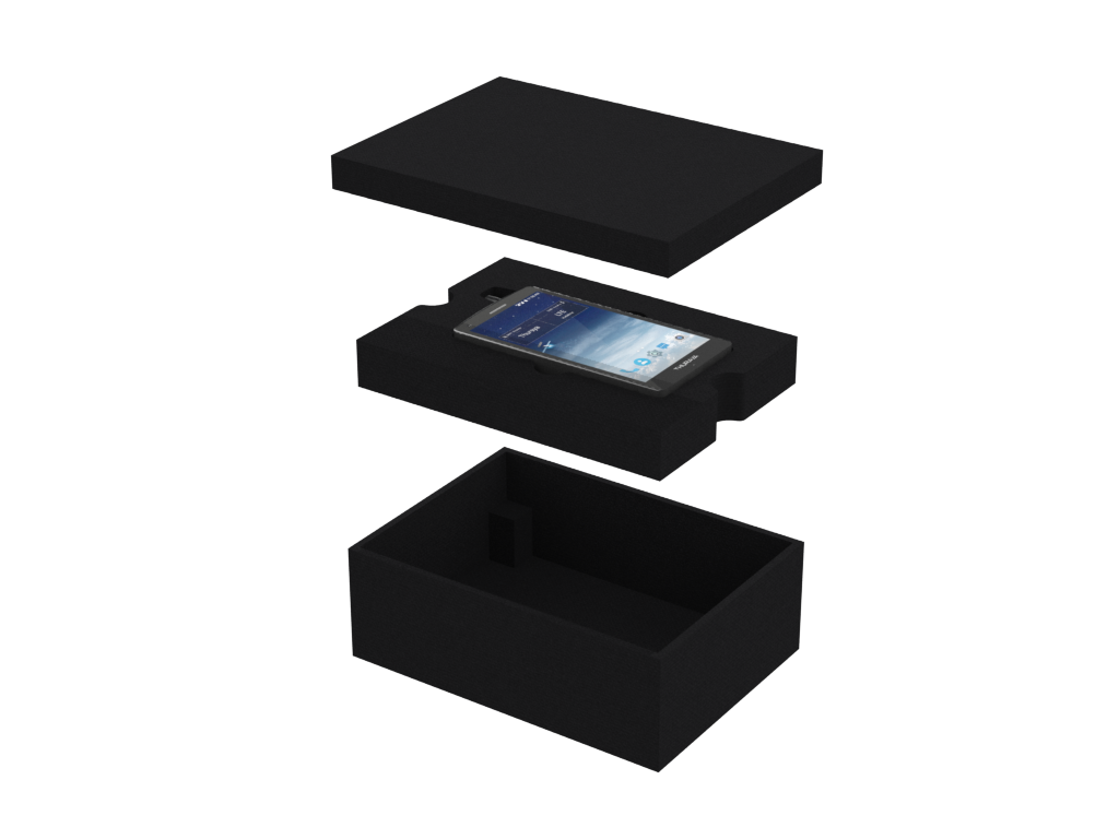 PLASTIC CASES FOAM Foam HD, Plastic Cases 2209BE - Thuraya X5-Touch