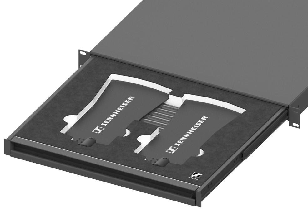 SANTOSOM   Mousse Modulaire 1U, 2x Sennheiser A 1031-U