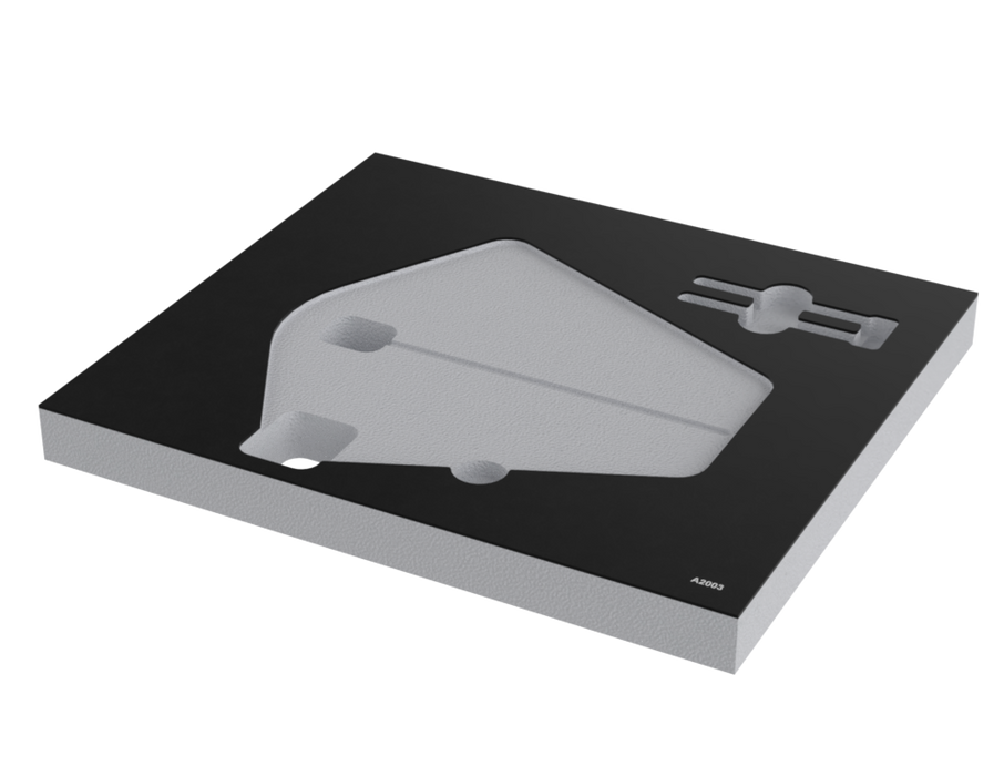 SANTOSOM   Mousse Modulaire 1U, 1x Sennheiser A2003