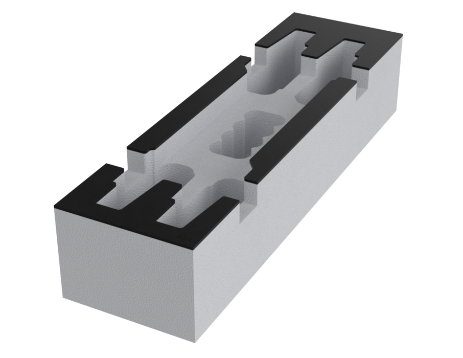 SANTOSOM   Mousse Modulaire 2U, 4x Shure AD1