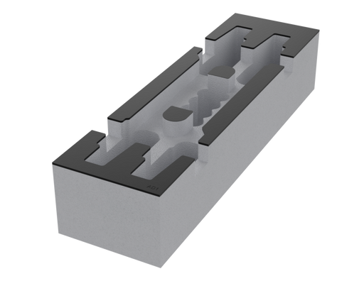 SANTOSOM   Espuma Modular 2U, 4x Shure AD1