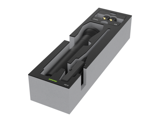 SANTOSOM Modular Foam 2U, Shure 1x AD1,1xAD2