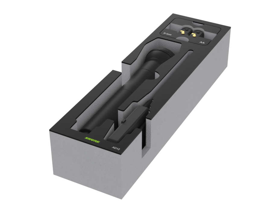 SANTOSOM Modular Foam 2U, Shure 1x AD1,1xAD2