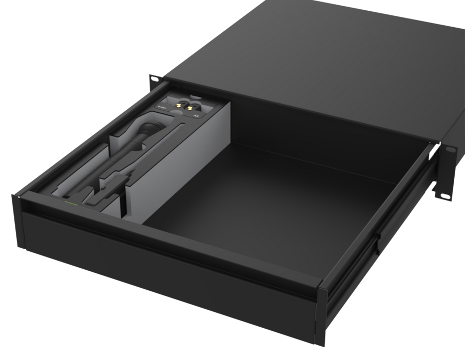 SANTOSOM Modular Foam 2U, Shure 1x AD1,1xAD2