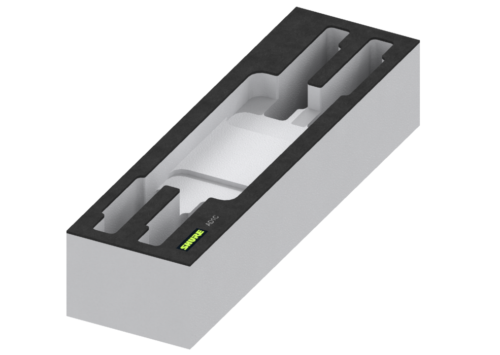 SANTOSOM   Espuma Modular 2U, Shure 4x AD1C