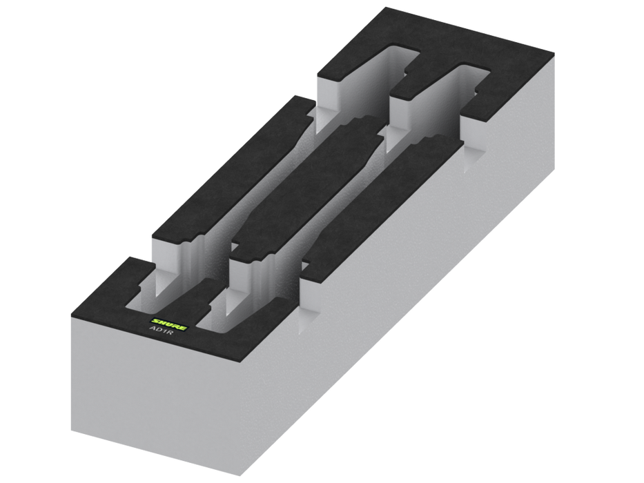 SANTOSOM   Espuma Modular 2U, Shure 4x AD1R