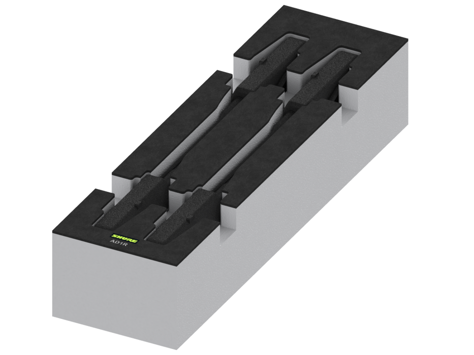 SANTOSOM   Espuma Modular 2U, Shure 4x AD1R